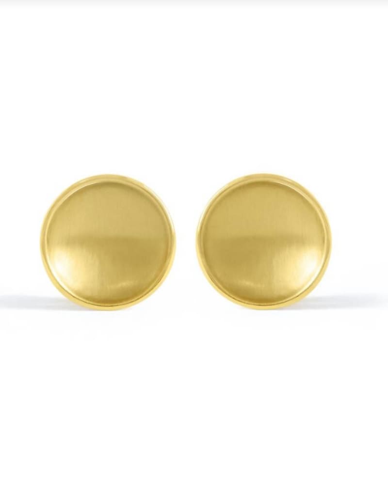Front of a size O/S Sol Clip On Studs in Gold in Gold by Dean Davidson. | dia_product_style_image_id:331569